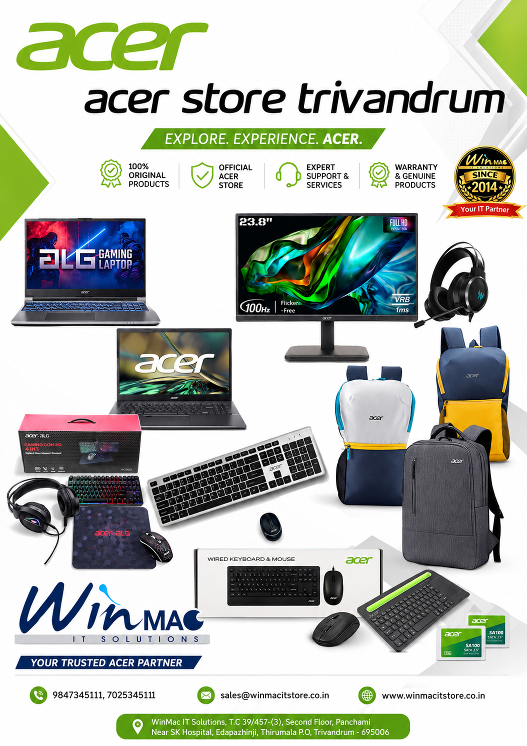 Your Trusted Acer Store in Trivandrum – Since 2014