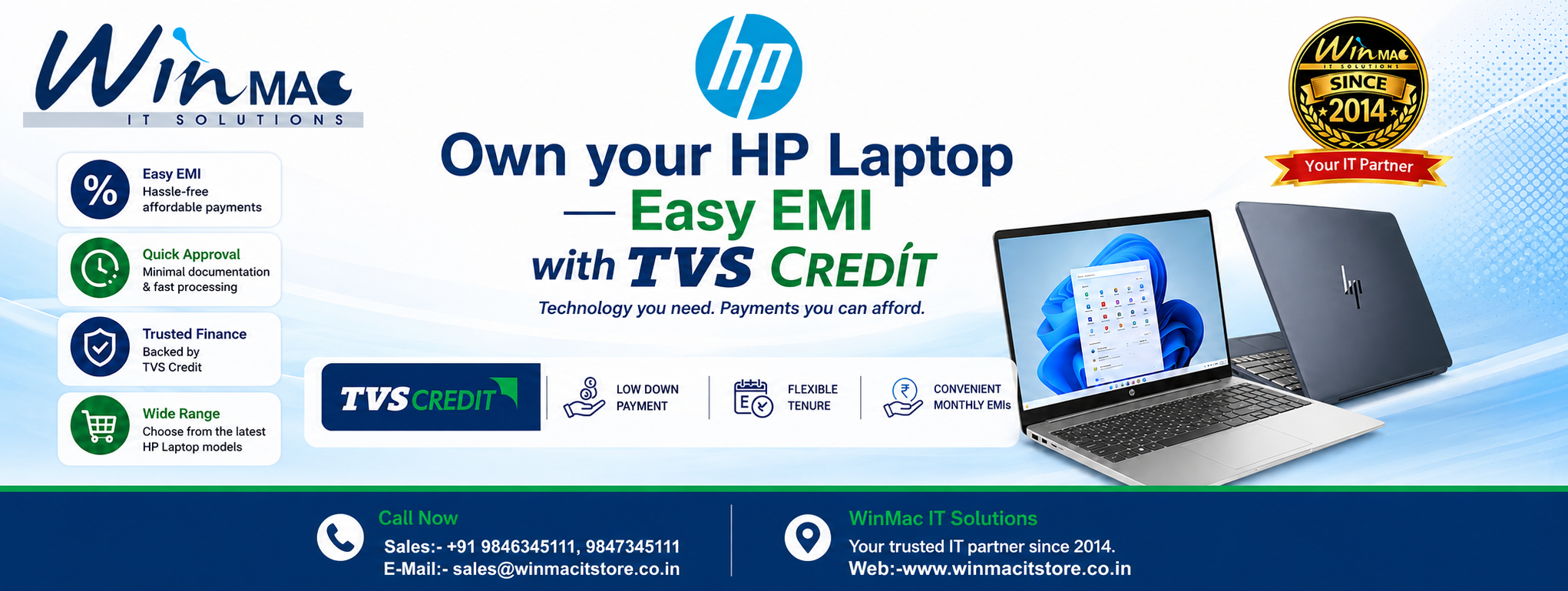 Own Your HP Laptop with Ease — EMI Options Now Available